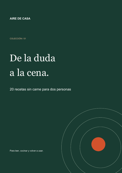 PDF Recetario: de la duda a la cena
